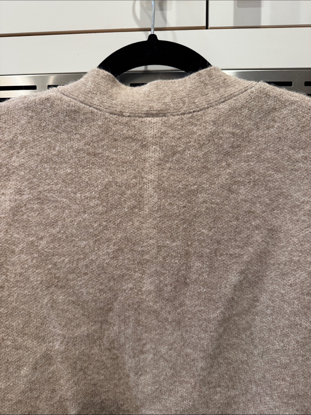 Men's Lululemon Alpaca Wool Blend Oatmeal Cardigan Sweater - Picture 14 of 15